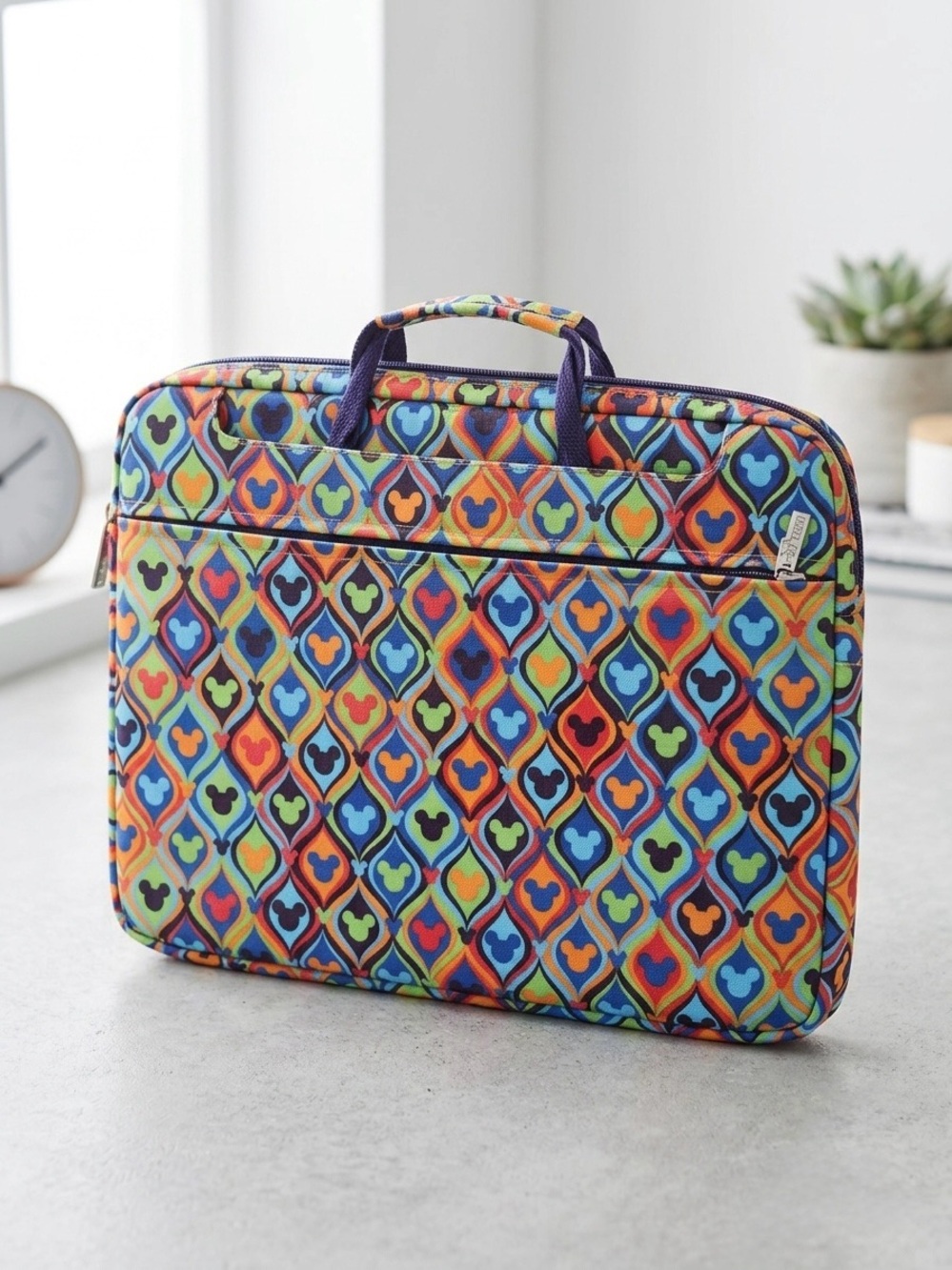 Official Disney Tech Mickey Mouse Psychedelic Retro Laptop Case